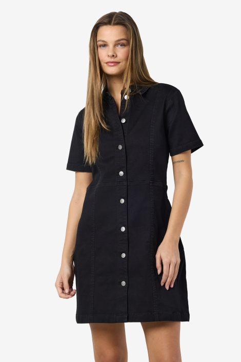 Noisy may nmnisa s/s slim denim dress vi526bl